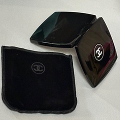 ①4200/②4000　正規品 CHANEL ミロワール コンパクトミラー ブラックの画像