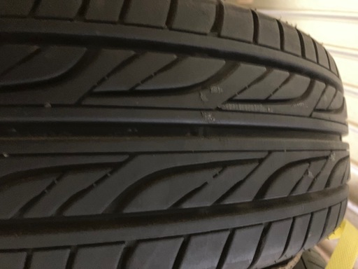 ディッシュホイールタイヤ　4本　ディッシュタイプ　１５インチアルミホイール　タイヤ　メーカー不明workユーロラインディッシュ？