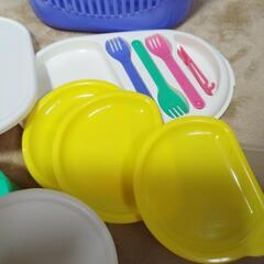 コンパクトで持ち運び便利　アウトドア　ピクニック　キャンプ　食器セットの画像
