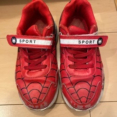 スパイダーマン スニーカー 18.5〜19の画像