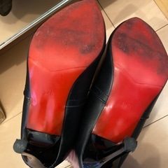 ショートブーツ ハイヒール 24cmの画像