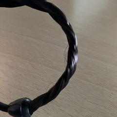 編み込み ヘアゴム　黒〜ダークブラウンの画像