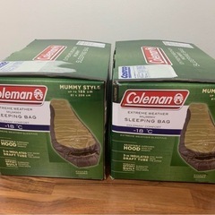 商談中❗️コールマン ノースリム マミー型寝袋 最低使用温度 -17.8℃ 2個セットの画像