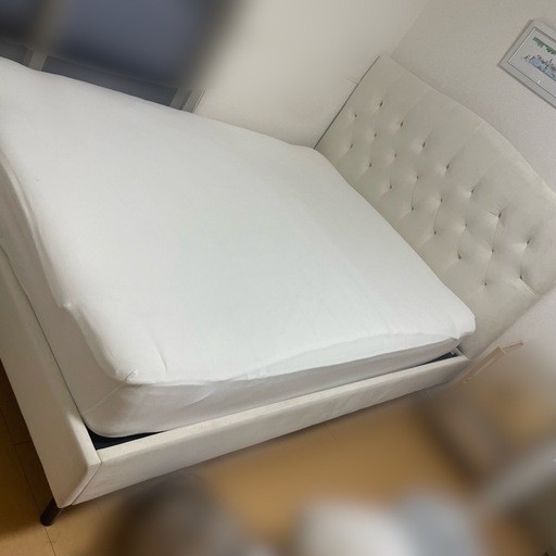 フランフラン ミーテ アッシュ材 ダブルベッドフレーム ナチュラル クラシック Francfranc(フランフラン)で取り扱われていたミーテ アッシュ材 ダブル