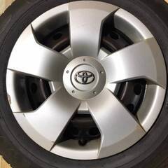 トヨタ 純正 スチール ホイール 14インチ 5.5J PCD100 4穴 ET約33 ハブ径約55 グッドイヤー GT ECO 175/70R14 2016年 4本の画像