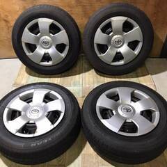 トヨタ 純正 スチール ホイール 14インチ 5.5J PCD100 4穴 ET約33 ハブ径約55 グッドイヤー GT ECO 175/70R14 2016年 4本の画像