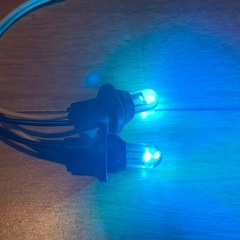 ガラスシェル T10 Cob LED ホワイト ポジション ナンバー灯 車 バイク カスタムの画像