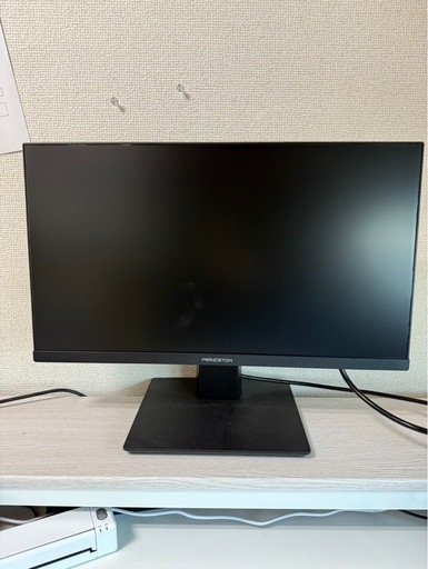 ※美品　【PRINCETON　PCモニター ブラック PTFBFH-22W [21.5型 /フルHD(1920×1080) /ワイド]】