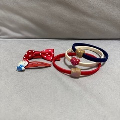 ハローキティヘアピン＆ヘアゴムセット
