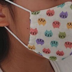 ハンドメイド 子供用 マスク ダブルガーゼ の画像