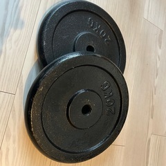 【最終在庫です】FIELDOOR ブラックアイアンダンベル20kg