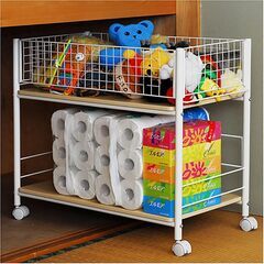 【完売】山善 押入れ収納 ラック 幅38×奥行77×高さ65cmの画像