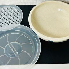 【未使用】　レンジ食器　蒸し器　　【j241】の画像