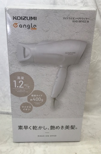 コイズミ マイナスイオンヘアドライヤー KHD-961E2 2023年製