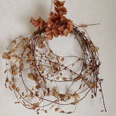 ドライフラワー　ワイヤープランツ　紫陽花　ナチュラルカラー