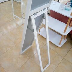 ★ジモティ割あり★  ミラー 白 H144×D56×W30 クリーニング済み OJ7746の画像