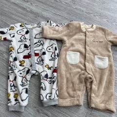フリース　ロンパース　2枚セット　70 80