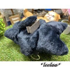 里親募集★くろねこ★黒猫のポーチ★しっぽ付★小の画像