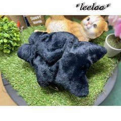 里親募集★くろねこ★黒猫のポーチ★しっぽ付★小の画像