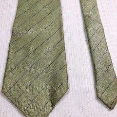  ネクタイ 中古 美品 シンプル 柄物ナロータイレギュラータイLANCELランシェルの画像