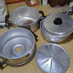 北陸アルミニウム　ホクア印　万能蒸し器　30cm
