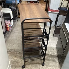 万代店　キャスター付キッチンワゴン
の画像