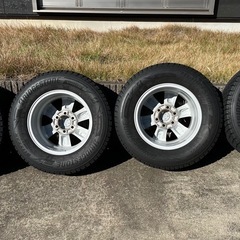 雪用　ガリ傷無し　ランドクルーザープラド 150系用 純正ホイール DM-V3ブリヂストン スタッドレスタイヤの画像