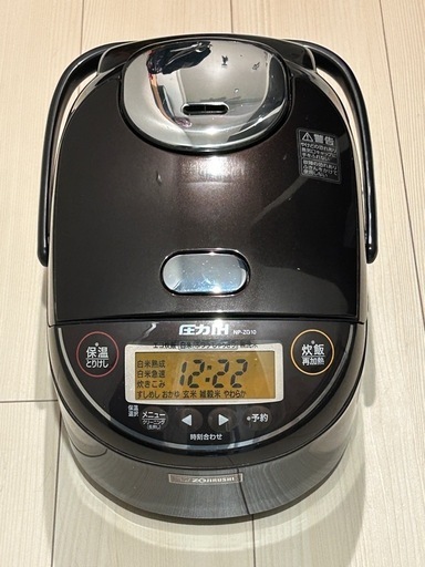 ZOJIRUSH 象印 NP-ZG1010 圧力IH炊飯ジャー 極め炊き 炊飯器 5.5合炊き 中古品 一人暮らし 自炊（タイガー パナソニック シャープ）