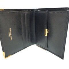 【未使用】CHRISTIAN MODE HOMME 二つ折り財布　黒　クリスチャンモードの画像