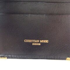 【未使用】CHRISTIAN MODE HOMME 二つ折り財布　黒　クリスチャンモードの画像