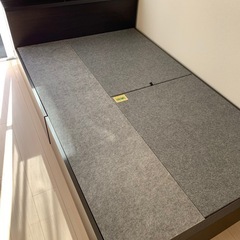 【ベッドフレーム】セミダブル（引出しBOX2つ付）