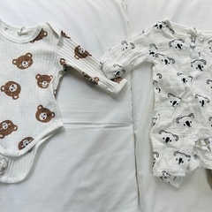 【決まりました】50-60センチ新生児服6点まとめ売り　ベビー服男女兼用の画像