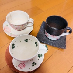 信楽焼き　コーヒーカップの画像