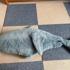 中古　IKEA イケア　サメのぬいぐるみ　抱き枕　全長1mの画像
