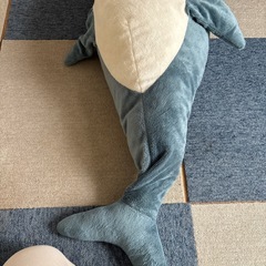 中古　IKEA イケア　サメのぬいぐるみ　抱き枕　全長1mの画像