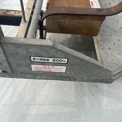 【福岡県みやま市】 農業用 トレーラー 耕運機 管理機 テーラー テイラー 牽引 運搬 積載 荷台 中古品【管理番号　農機具037】の画像