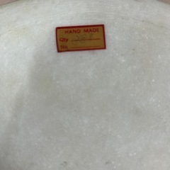 ハンドメイド 天然石　細工 螺細 プレート 飾り皿の画像