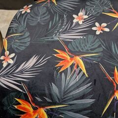 ■ ミキインテリア ■ 引取限定 ■ アウトレット ■ 展示品 ■ 花柄 ■ファブリック■ チェアー ■ 1脚の画像