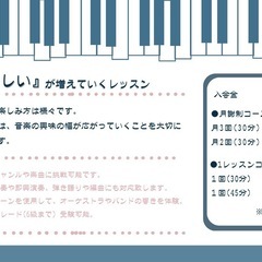 大人のピアノレッスンの画像