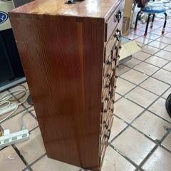 からくり箪笥 薬箪笥 和風デザイン 22引き出し 隠し扉