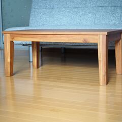 木製　ローテーブル　配達設置対応　ウッドセンターテーブルの画像