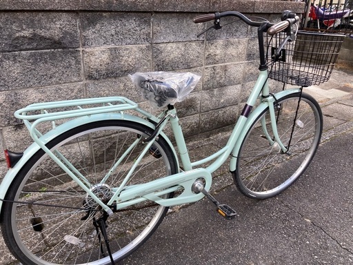 【27インチ自転車】美品❗️LEDオートライト　前後ブリヂストン製新品タイヤ❗️サドル新品❗️若林自転車　膳所店　SALE中❗️