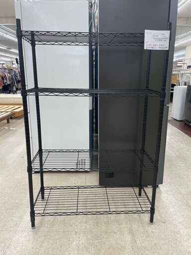 ★ジモティ割あり★  ラック 黒 H138.5×D35.5×W90.5 クリーニング済み TJ10783