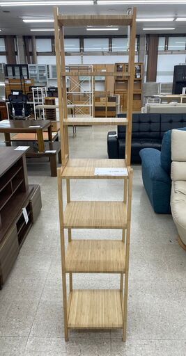 ★ジモティ割あり★  棚 ナチュラル H163×D28×W33 クリーニング済み TJ10784