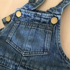 【新品タグ付】2点セット　ジーンズオーバーオールの画像
