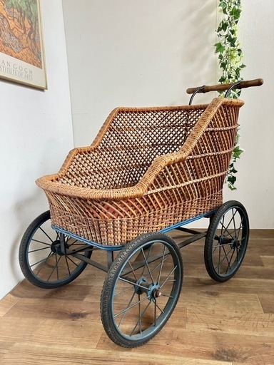 昭和レトロ 乳母車 ベビーカー 手押し車 ビンテージ