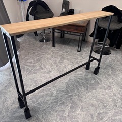 今週中に取りに来れる方🙏🏾使用期間1ヶ月☆美中古品☆カウンターテーブル☆玄関テーブル☆スリム☆サイドテーブル☆の画像