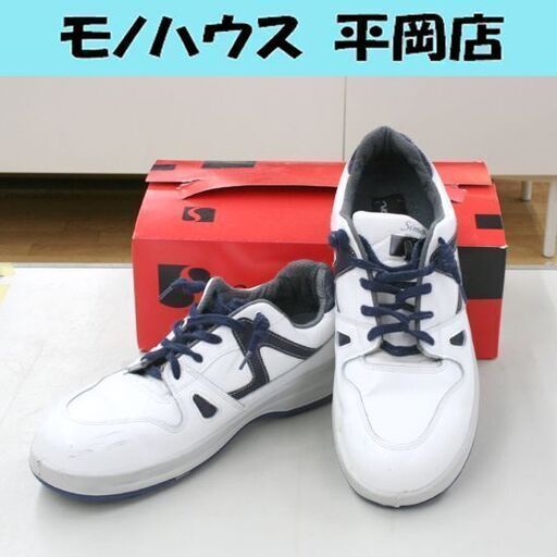 Simon 安全靴 8611白/ブルー 26.5cm EEE ワイドACM樹脂先芯 SX三