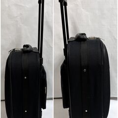 お買い得！2泊3日に最適 キャリーケース スーツケース 旅行カバン 33×56×28cm ブラック キャスター付き Dの画像