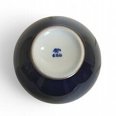 香蘭社　花瓶　蘭の香　瑠璃　金彩の画像